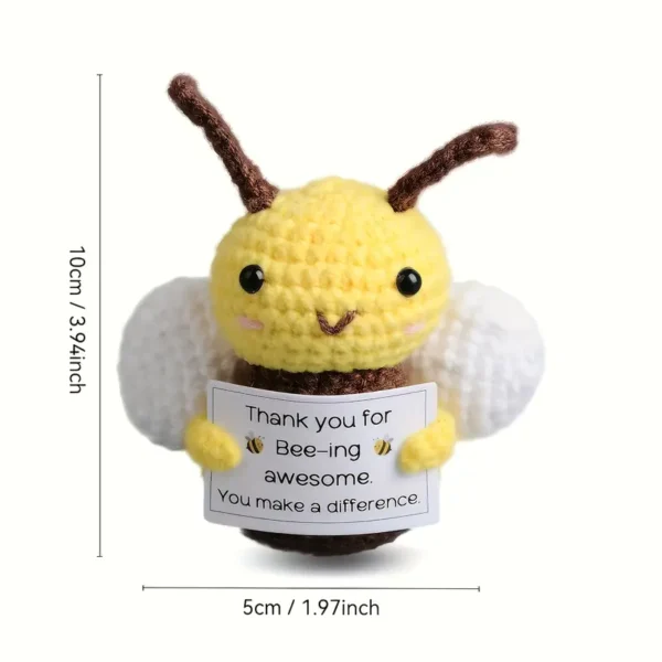 Adorable Bee Knitted Doll - Image 3